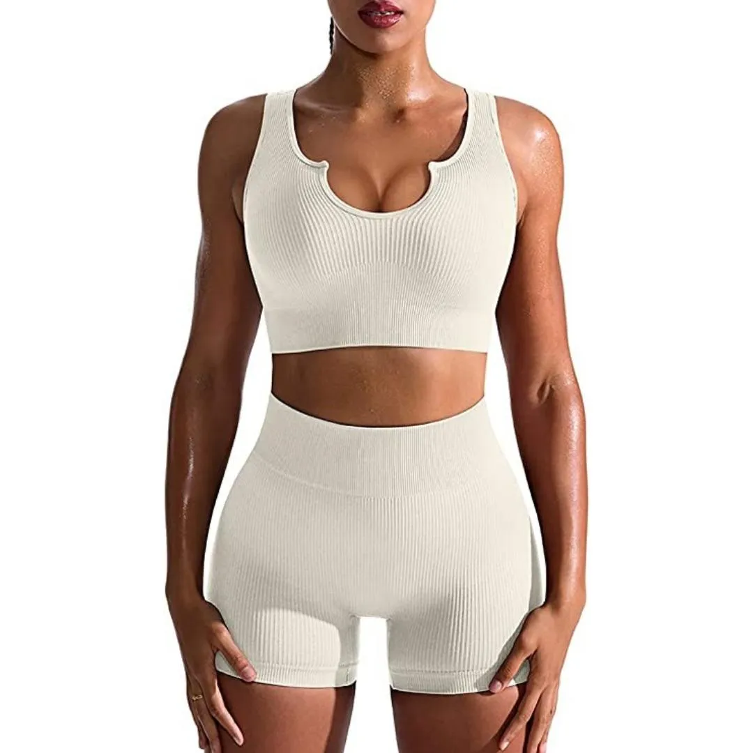 Aline Seamless Ribbed Workout Set