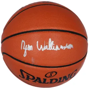 Autographed New Orleans Pelicans Zion Williamson Fanatics Authentic Spalding Indoor/Outdoor Basketball