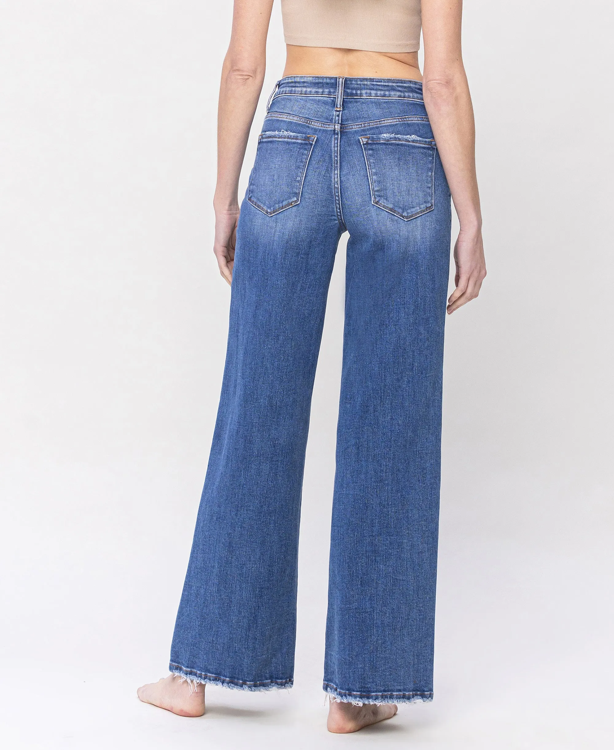 Awe - High Rise Trouser Wide Leg Jeans