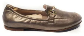 Beberlis Siria Taupe Leather Buckle Slip On Loafers