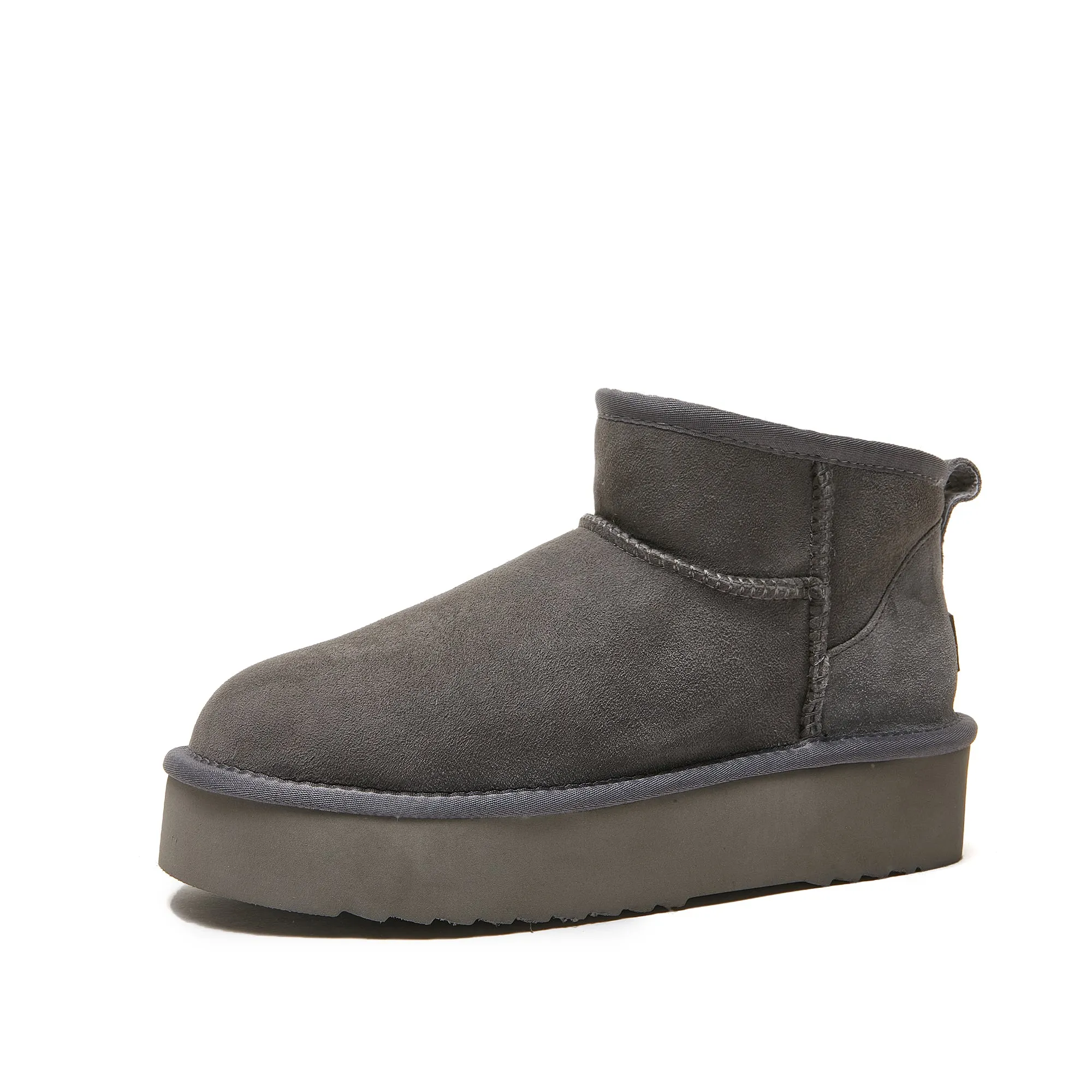 Classic Ultra Mini Platform Ugg - 4cm High Platform Short Boot - 100% A-Grade Double Face Australian Sheepskin