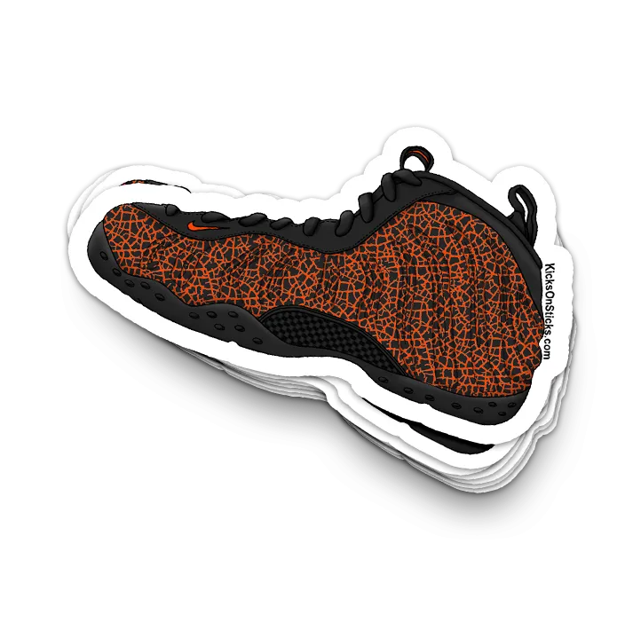 Foamposite "Cracked Lava" Sneaker Sticker