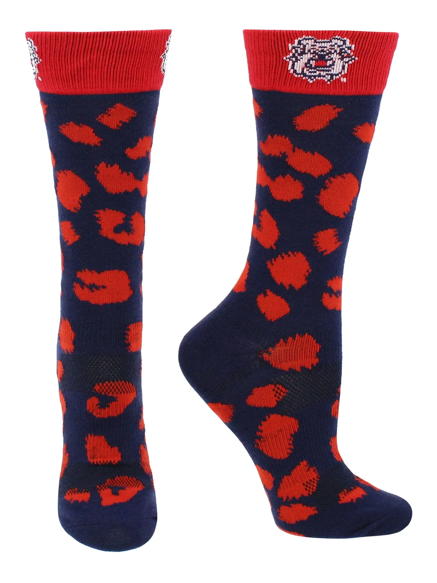 Fresno State Bulldogs Socks Womens Savage Crew Socks