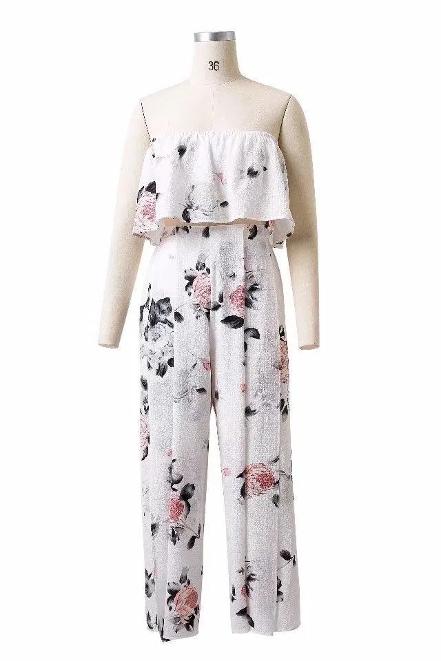 HEIDI’S HIGH SLIT FLORAL PANTS SET