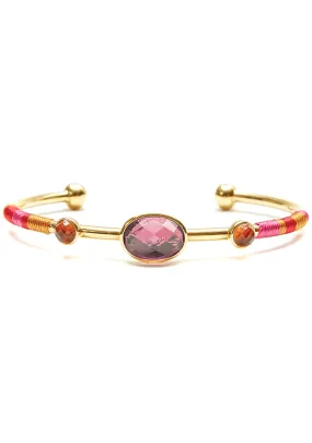 HIPANEMA Valmy Bangle in Gold/Pink