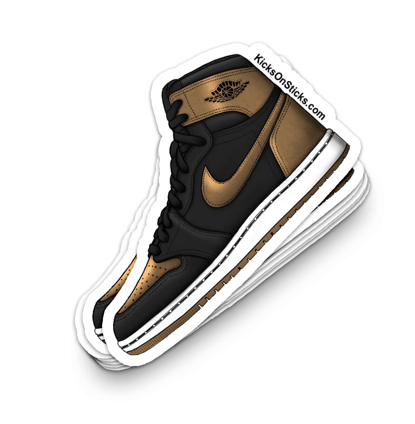 Jordan 1 "Black Gold 2024t" Sneaker Sticker