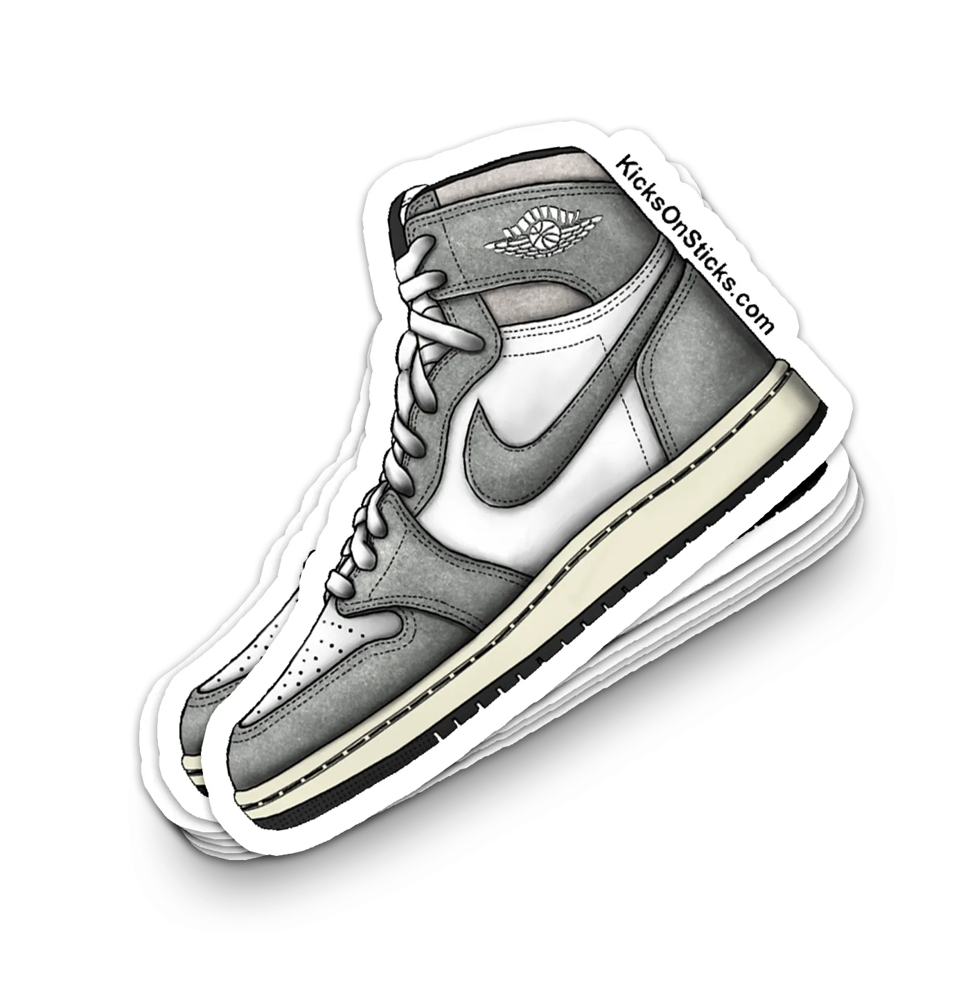 Jordan 1 "Smoke Grey" Sneaker Sticker