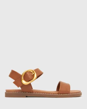 PRE-ORDER Wider Fit ATLANTA Vegan Flat Sandals