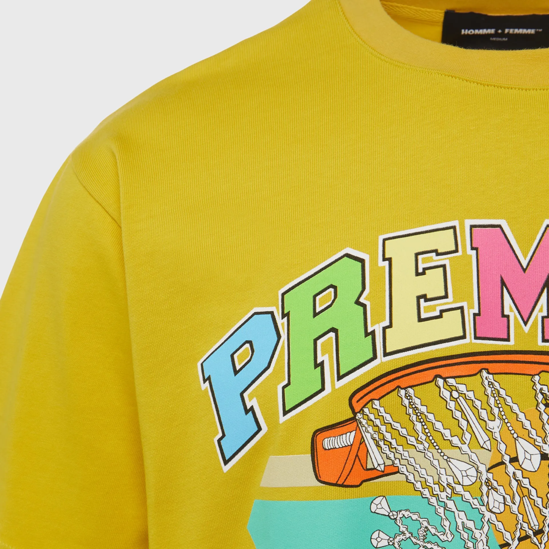 Premium HF Basketball Tee Yellow