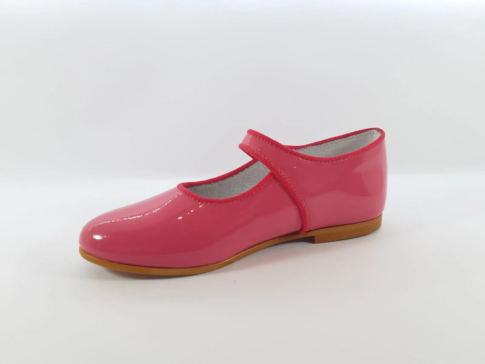 Shawn & Jeffery Girls Fuchsia Patent Classic Mary Jane