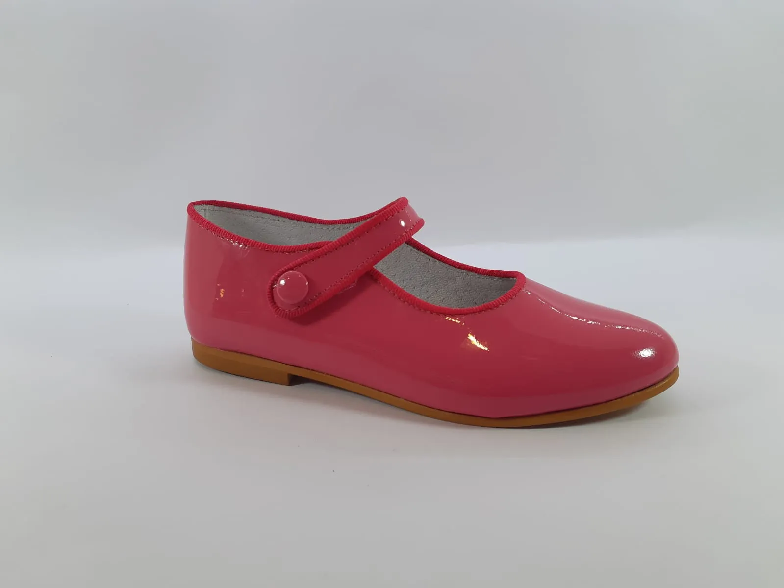 Shawn & Jeffery Girls Fuchsia Patent Classic Mary Jane