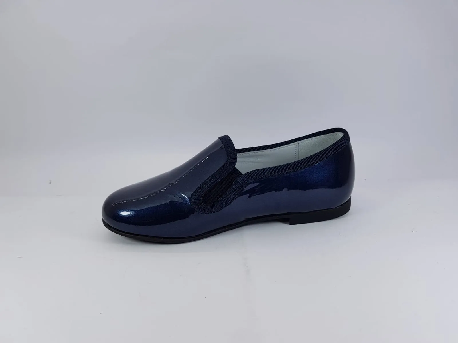 Shawn & Jeffery Patent Navy Smoking Shoe