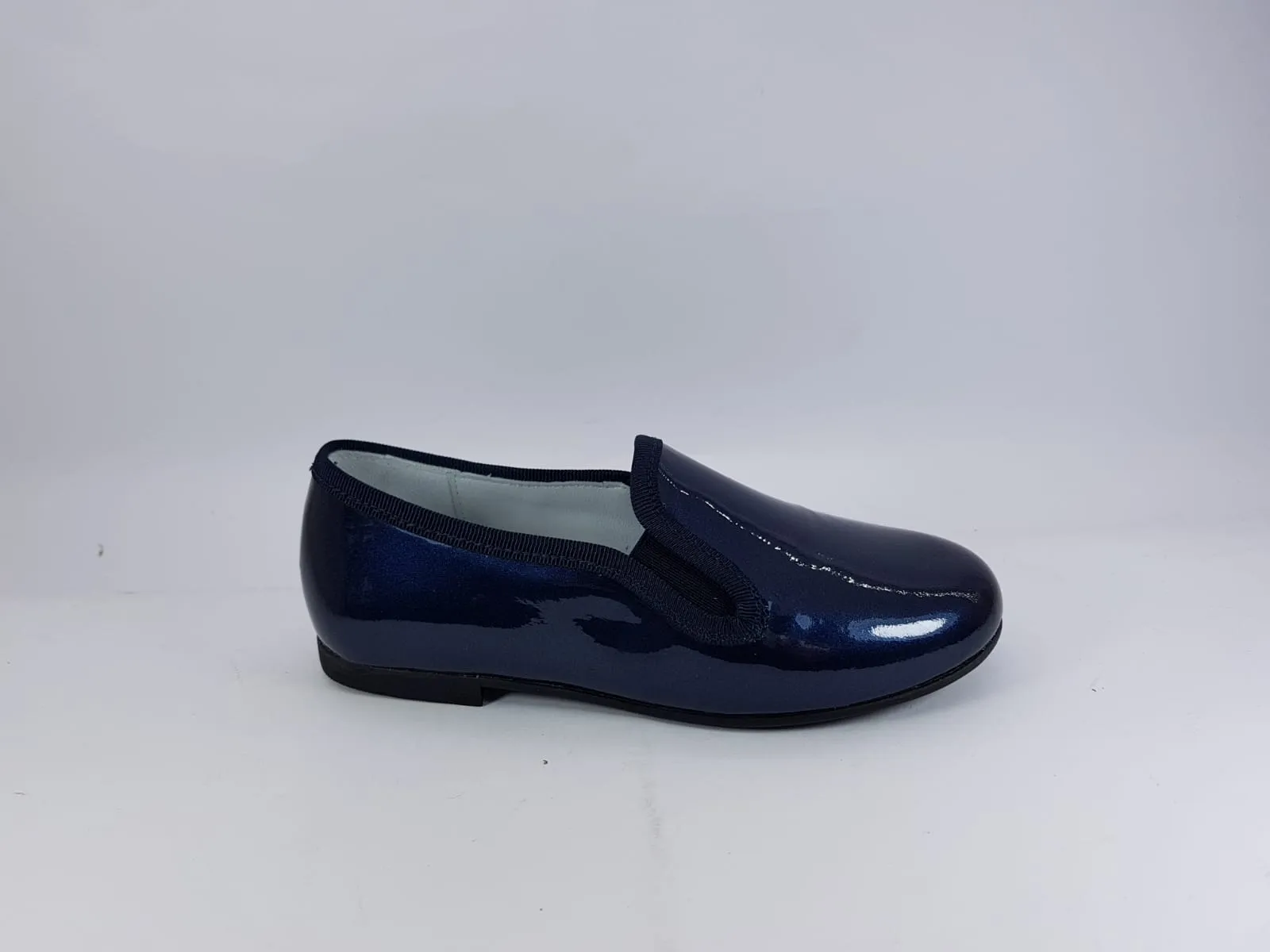 Shawn & Jeffery Patent Navy Smoking Shoe