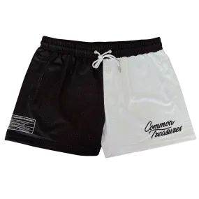 Split Black/White (5” Inseam) - Hoop Shorts