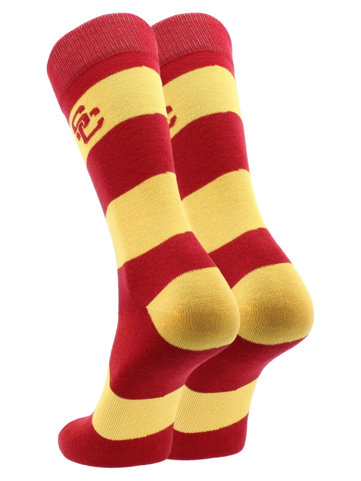 USC Trojans Socks Game Day Striped Crew Socks